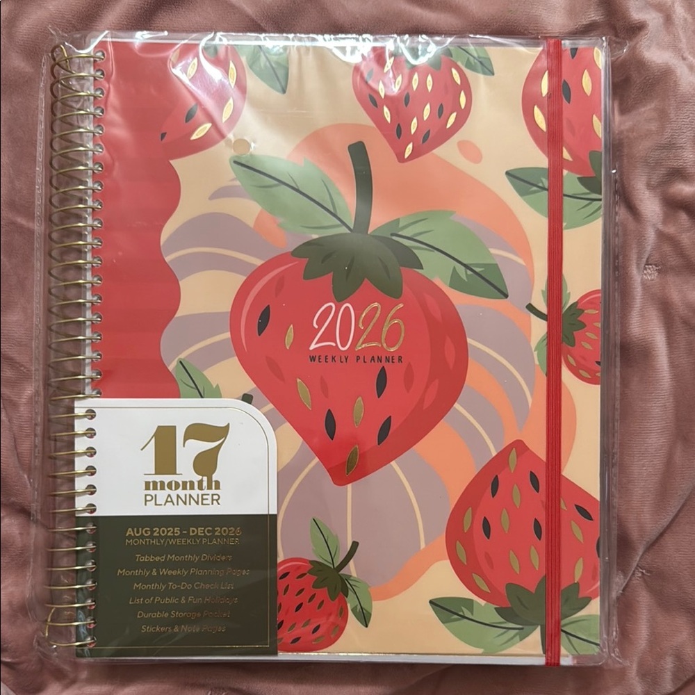 Strawberry Themed 2026 Weekly Planner